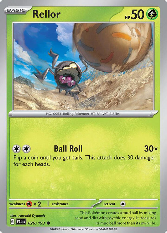 Rellor - 026/193 026/193 Common Paldea Evolved Pokémon card