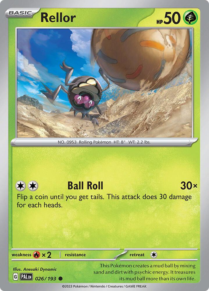 Rellor - 026/193 026/193 Common Paldea Evolved Pokémon card