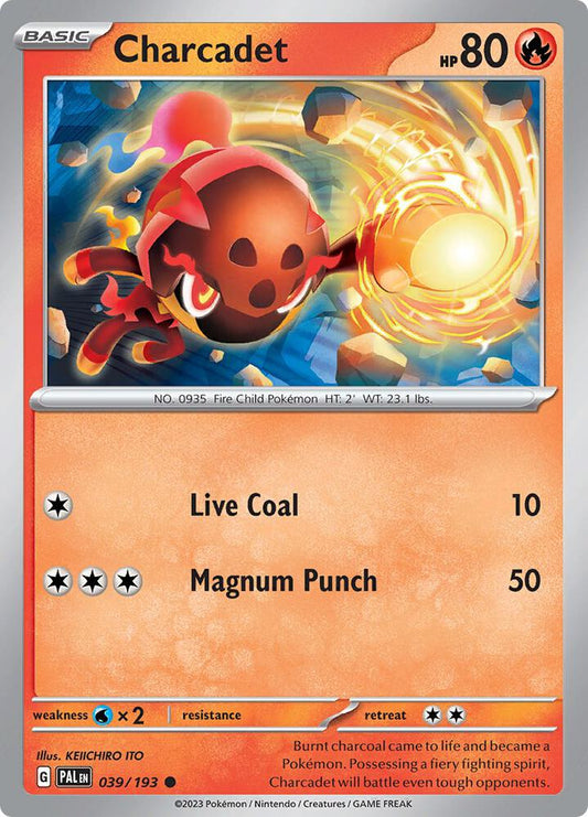 Charcadet - 039/193 039/193 Common Paldea Evolved Pokémon card