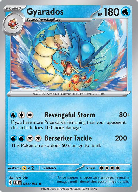Gyarados - 043/193 Rare SV02: Paldea Evolved