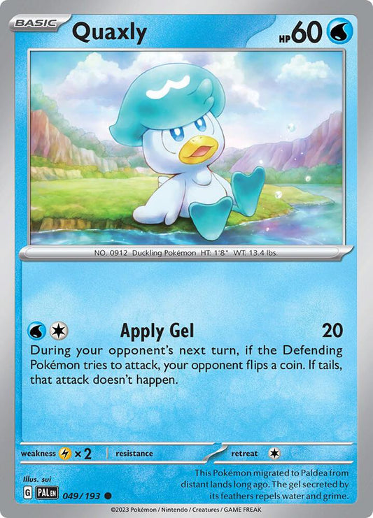 Quaxly - 049/193 049/193 Common Paldea Evolved Pokémon card