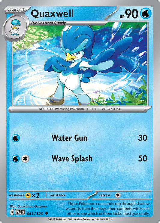 Quaxwell - 051/193 051/193 Uncommon Paldea Evolved Pokémon card