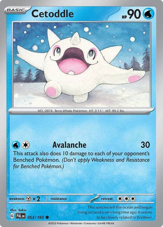 Cetoddle - 053/193 053/193 Common Paldea Evolved Pokémon card