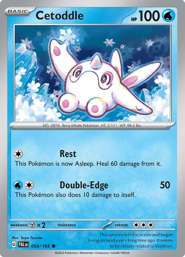 Cetoddle - 054/193 054/193 Common Paldea Evolved Pokémon card