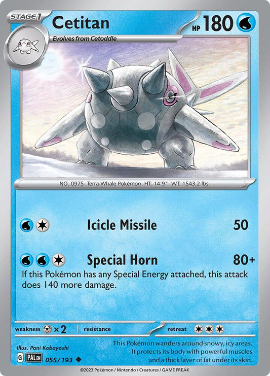 Cetitan - 055/193 055/193 Uncommon Paldea Evolved Pokémon card