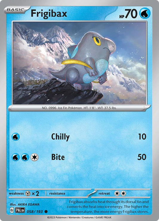 Frigibax - 058/193 058/193 Common Paldea Evolved Pokémon card