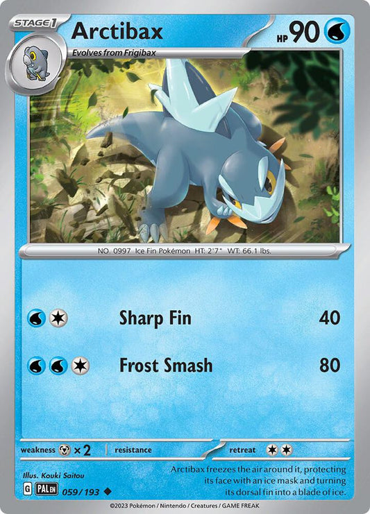 Arctibax - 059/193 059/193 Uncommon Paldea Evolved Pokémon card