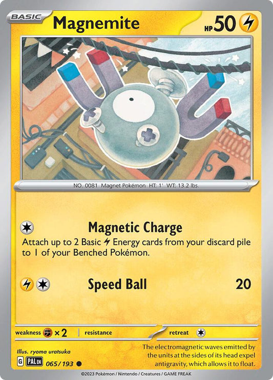 Magnemite 065/193 Common Paldea Evolved Pokémon card