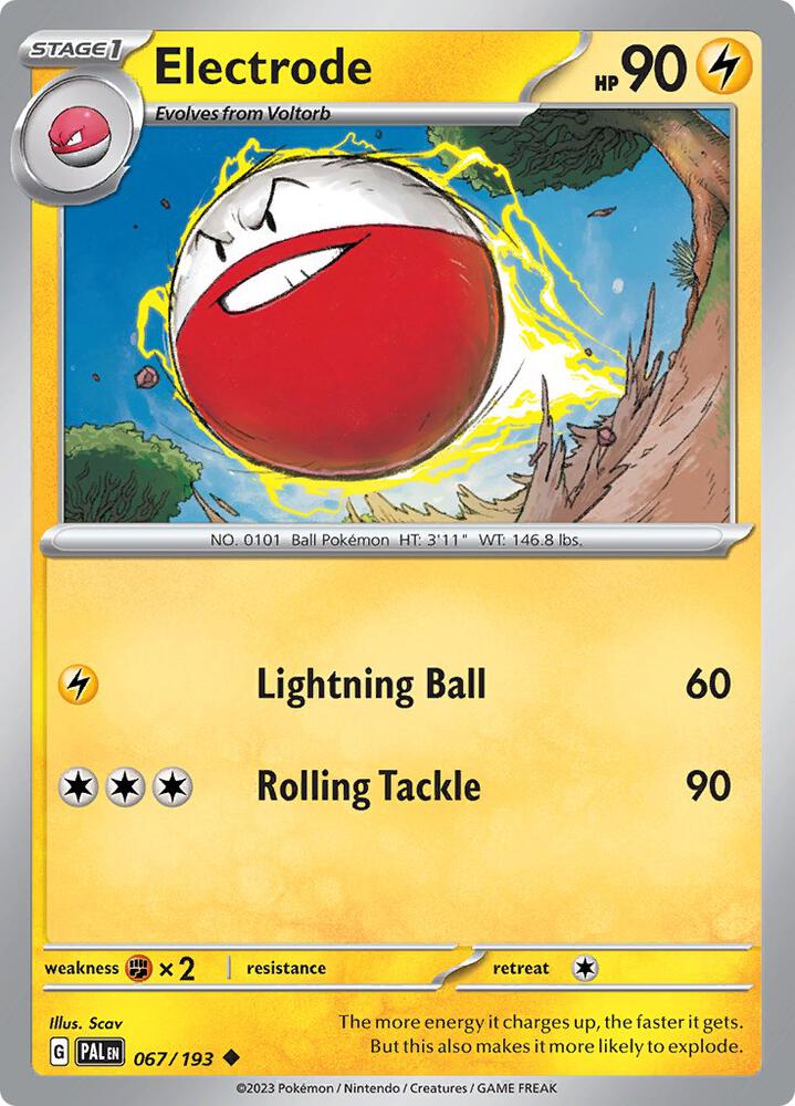 Electrode 067/193 Uncommon Paldea Evolved Pokémon card