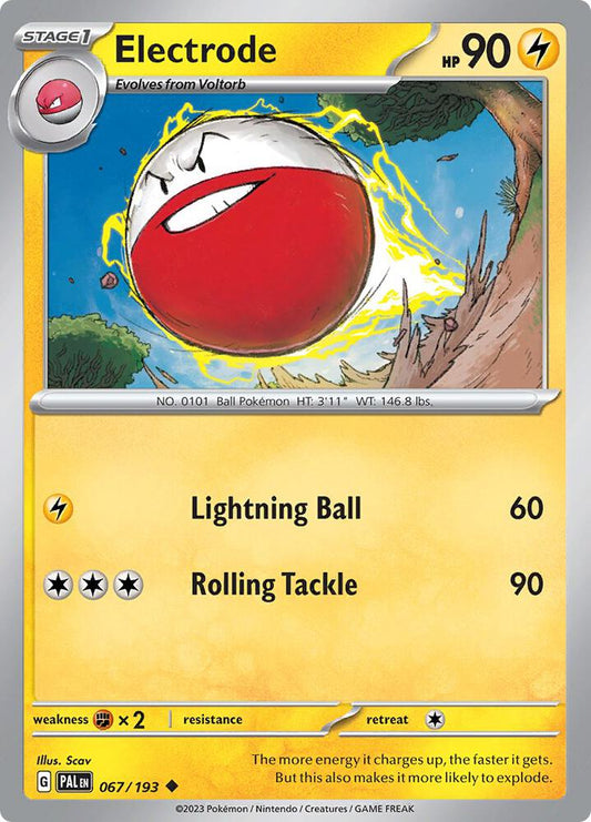 Electrode 067/193 Uncommon Paldea Evolved Pokémon card