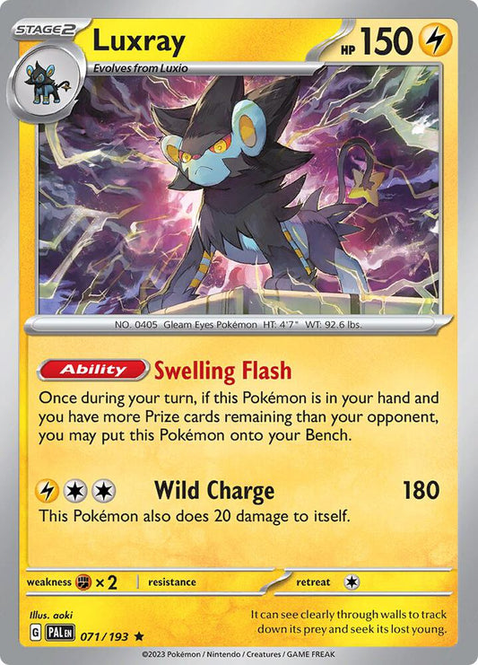 Luxray - 071/193 Rare SV02: Paldea Evolved