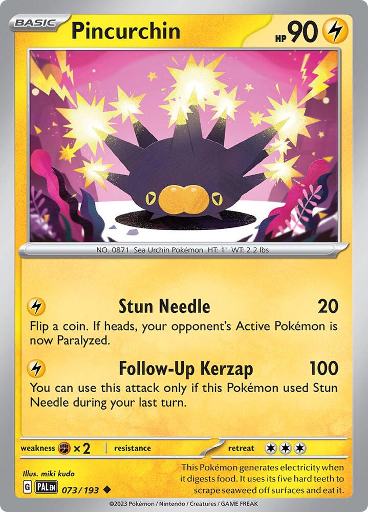 Pincurchin - 073/193 Uncommon SV02: Paldea Evolved