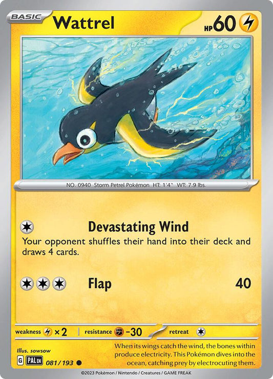 Wattrel - 081/193 081/193 Common Paldea Evolved Pokémon card