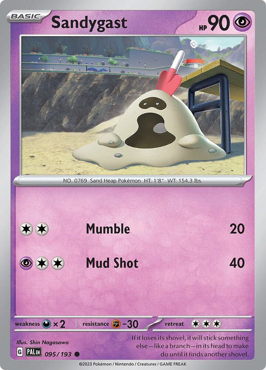 Sandygast - 095/193 095/193 Common Paldea Evolved Pokémon card