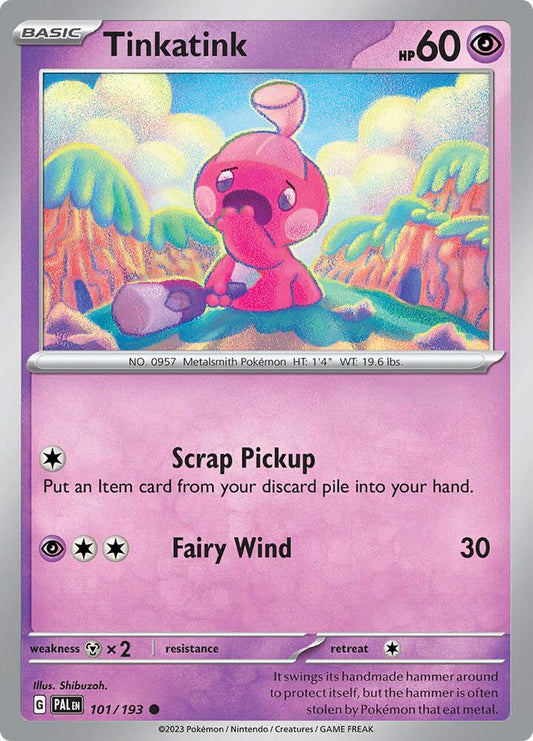 Tinkatink - 101/193 101/193 Common Paldea Evolved Pokémon card