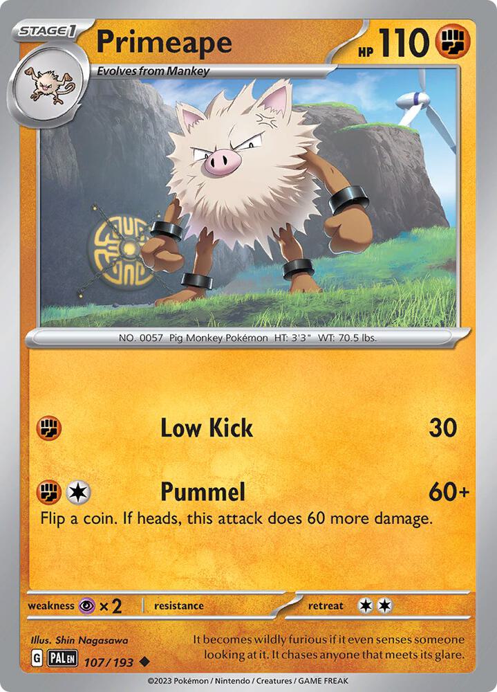 Primeape - 107/193 Uncommon SV02: Paldea Evolved