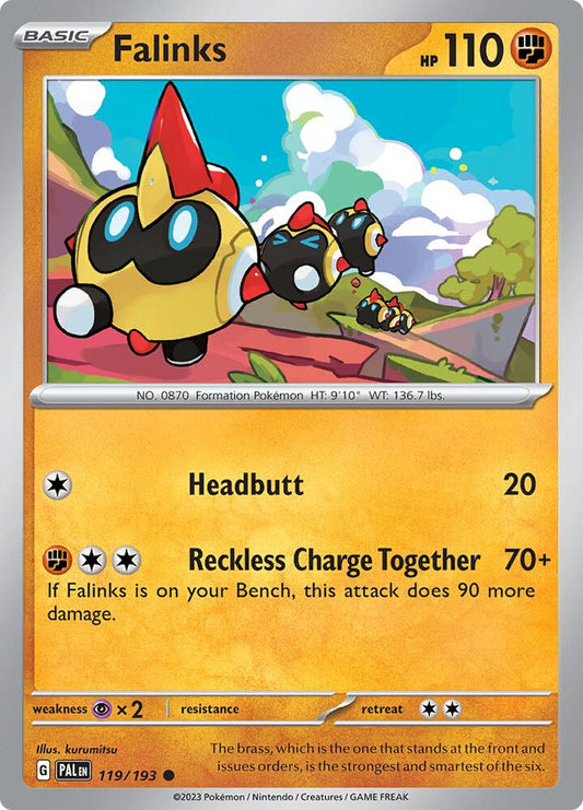 Falinks 119/193 Common Paldea Evolved Pokémon card
