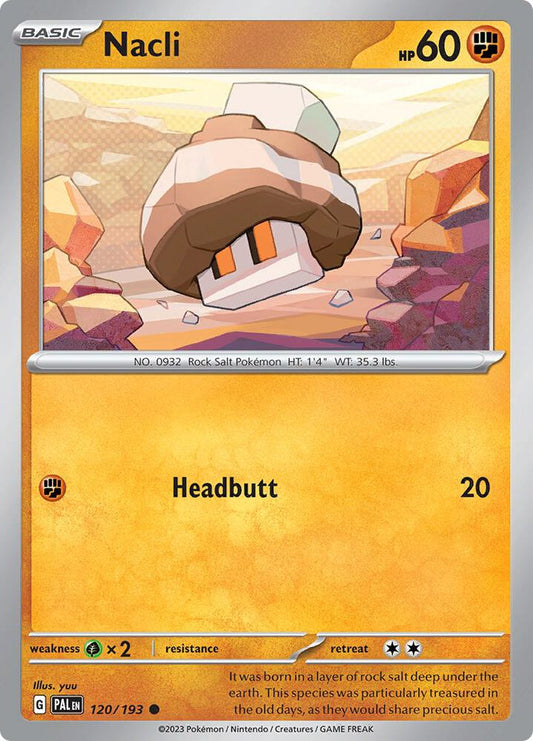 Nacli - 120/193 120/193 Common Paldea Evolved Pokémon card