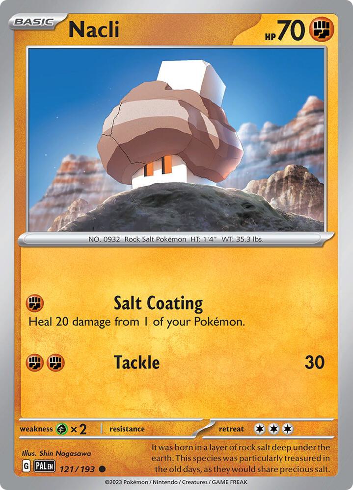 Nacli - 121/193 121/193 Common Paldea Evolved Pokémon card