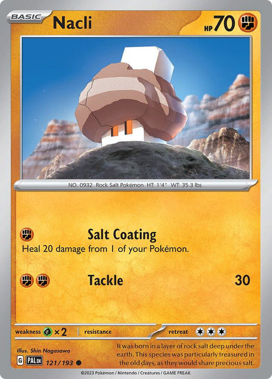 Nacli - 121/193 121/193 Common Paldea Evolved Pokémon card