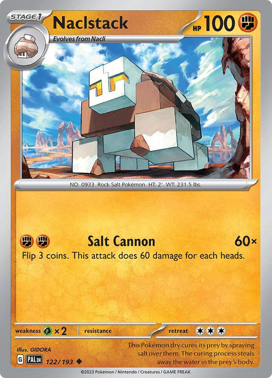 Naclstack 122/193 Uncommon Paldea Evolved Pokémon card