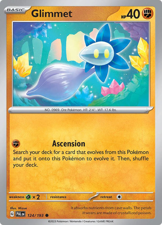 Glimmet - 124/193 124/193 Common Paldea Evolved Pokémon card