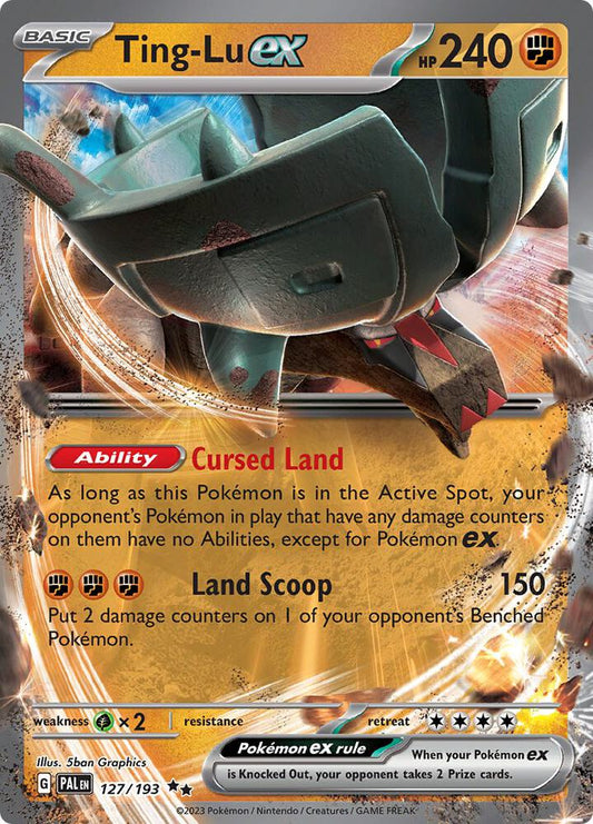 Ting-Lu ex 127/193 Double Rare Paldea Evolved Pokémon card