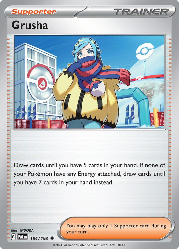 Grusha - 184/193 184/193 Uncommon Paldea Evolved Pokémon card