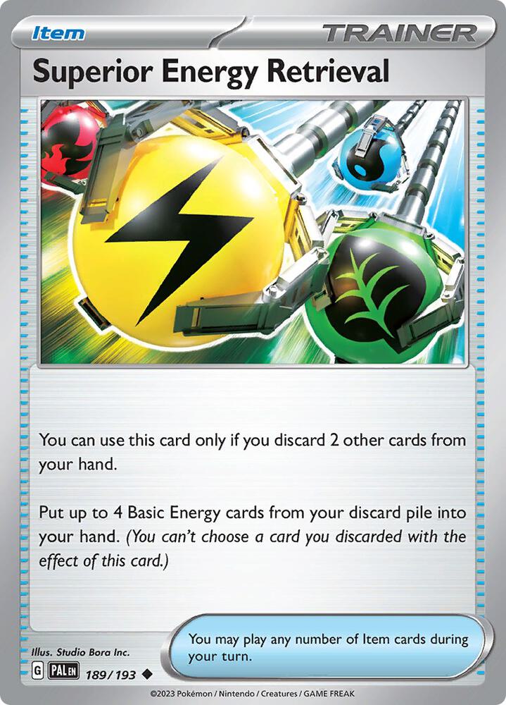 Superior Energy Retrieval - 189/193 Uncommon SV02: Paldea Evolved