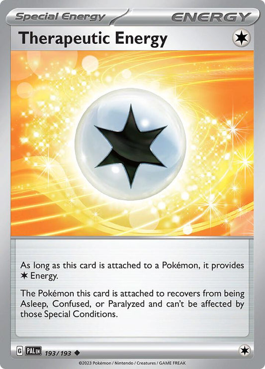 Therapeutic Energy 193/193 Uncommon Paldea Evolved Pokémon card