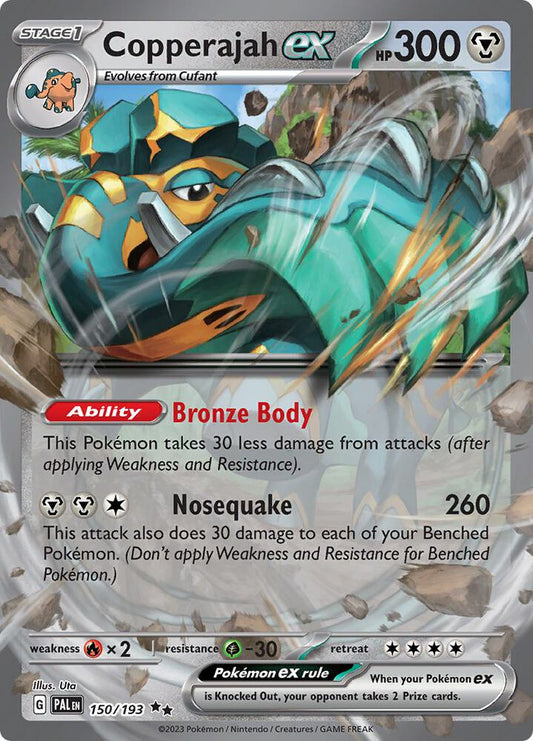 Copperajah ex 150/193 Double Rare Paldea Evolved Pokémon card