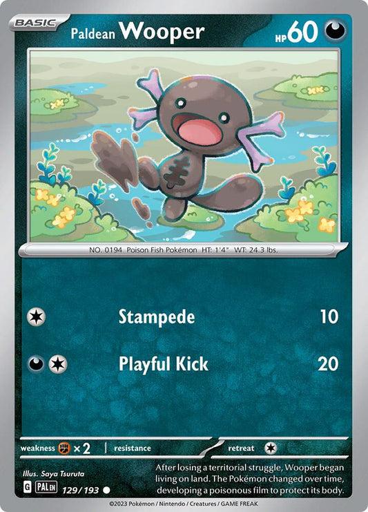 Paldean Wooper - 129/193 129/193 Common Paldea Evolved Pokémon card