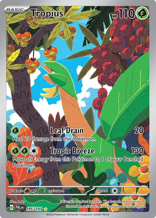Tropius - 195/193 195/193 Illustration Rare Paldea Evolved Pokémon card