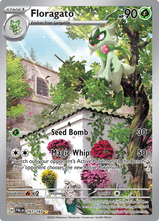 Floragato - 197/193 197/193 Illustration Rare Paldea Evolved Pokémon card