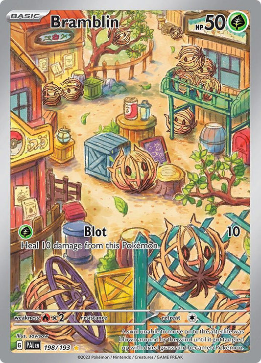 Bramblin - 198/193 198/193 Illustration Rare Paldea Evolved Pokémon card