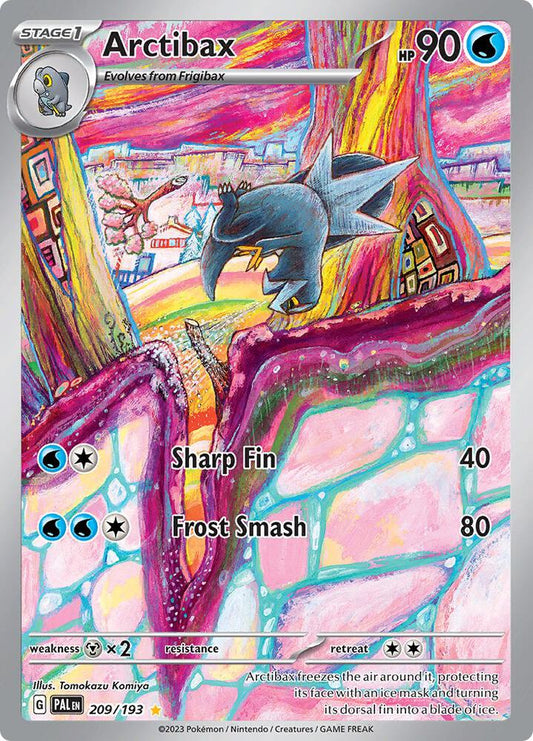 Arctibax - 209/193 209/193 Illustration Rare Paldea Evolved Pokémon card