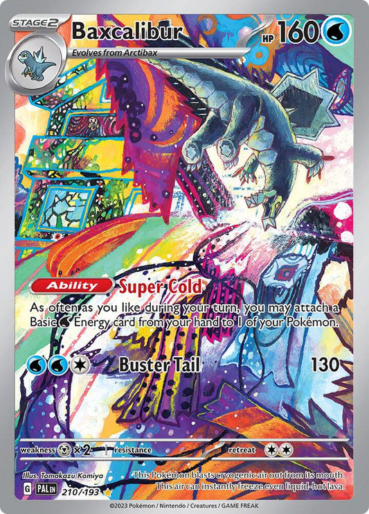 Baxcalibur - 210/193 210/193 Illustration Rare Paldea Evolved Pokémon card