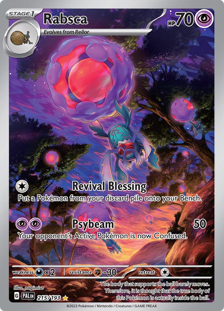 Rabsca - 215/193 215/193 Illustration Rare Paldea Evolved Pokémon card