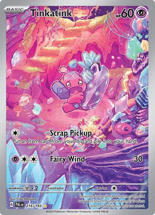 Tinkatink - 216/193 216/193 Illustration Rare Paldea Evolved Pokémon card