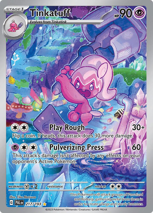 Tinkatuff - 217/193 217/193 Illustration Rare Paldea Evolved Pokémon card