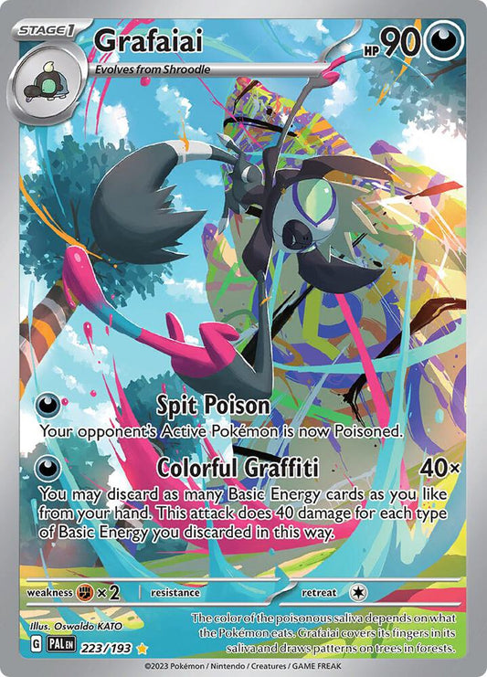Grafaiai - 223/193 223/193 Illustration Rare Paldea Evolved Pokémon card