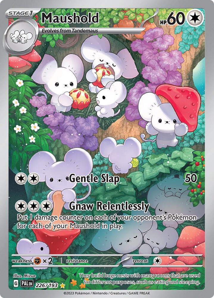 Maushold - 226/193 226/193 Illustration Rare Paldea Evolved Pokémon card