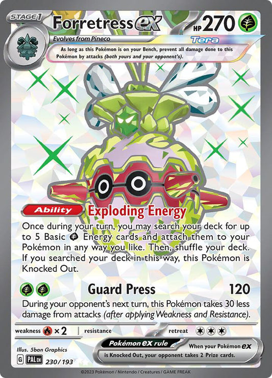 Forretress ex - 230/193 230/193 Ultra Rare Paldea Evolved Pokémon card