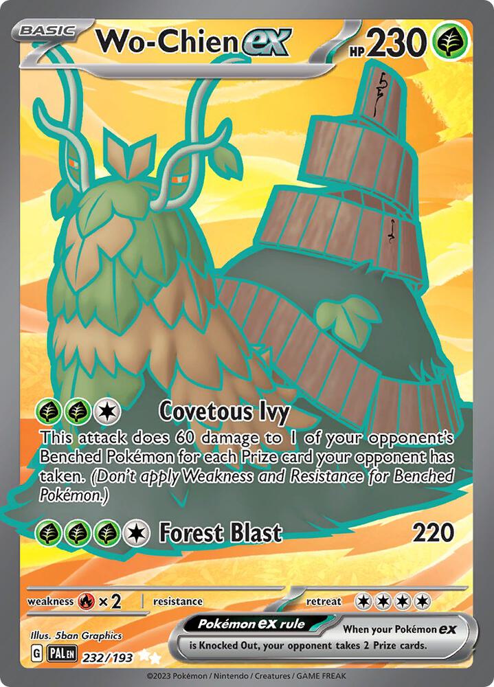 Wo-Chien ex - 232/193 Ultra Rare SV02: Paldea Evolved