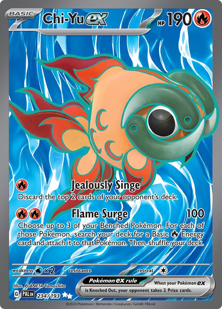Chi-Yu ex - 234/193 234/193 Ultra Rare Paldea Evolved Pokémon card