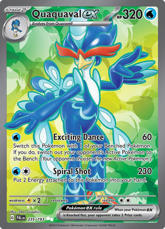 Quaquaval ex - 235/193 235/193 Ultra Rare Paldea Evolved Pokémon card