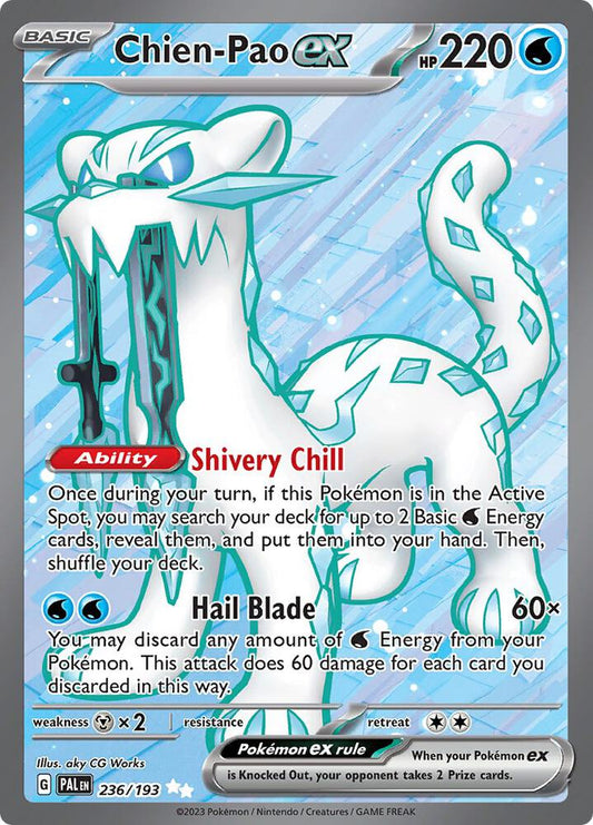 Chien-Pao ex - 236/193 236/193 Ultra Rare Paldea Evolved Pokémon card