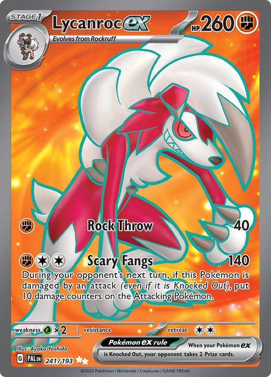 Lycanroc ex - 241/193 241/193 Ultra Rare Paldea Evolved Pokémon card