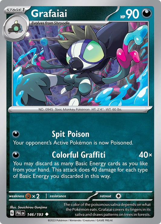 Grafaiai 146/193 Uncommon Paldea Evolved Pokémon card
