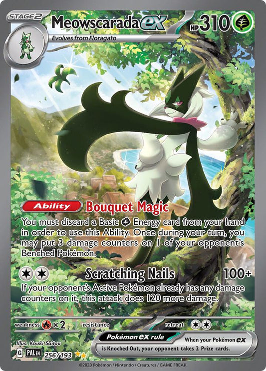 Meowscarada ex - 256/193 256/193 Special Illustration Rare Paldea Evolved Pokémon card